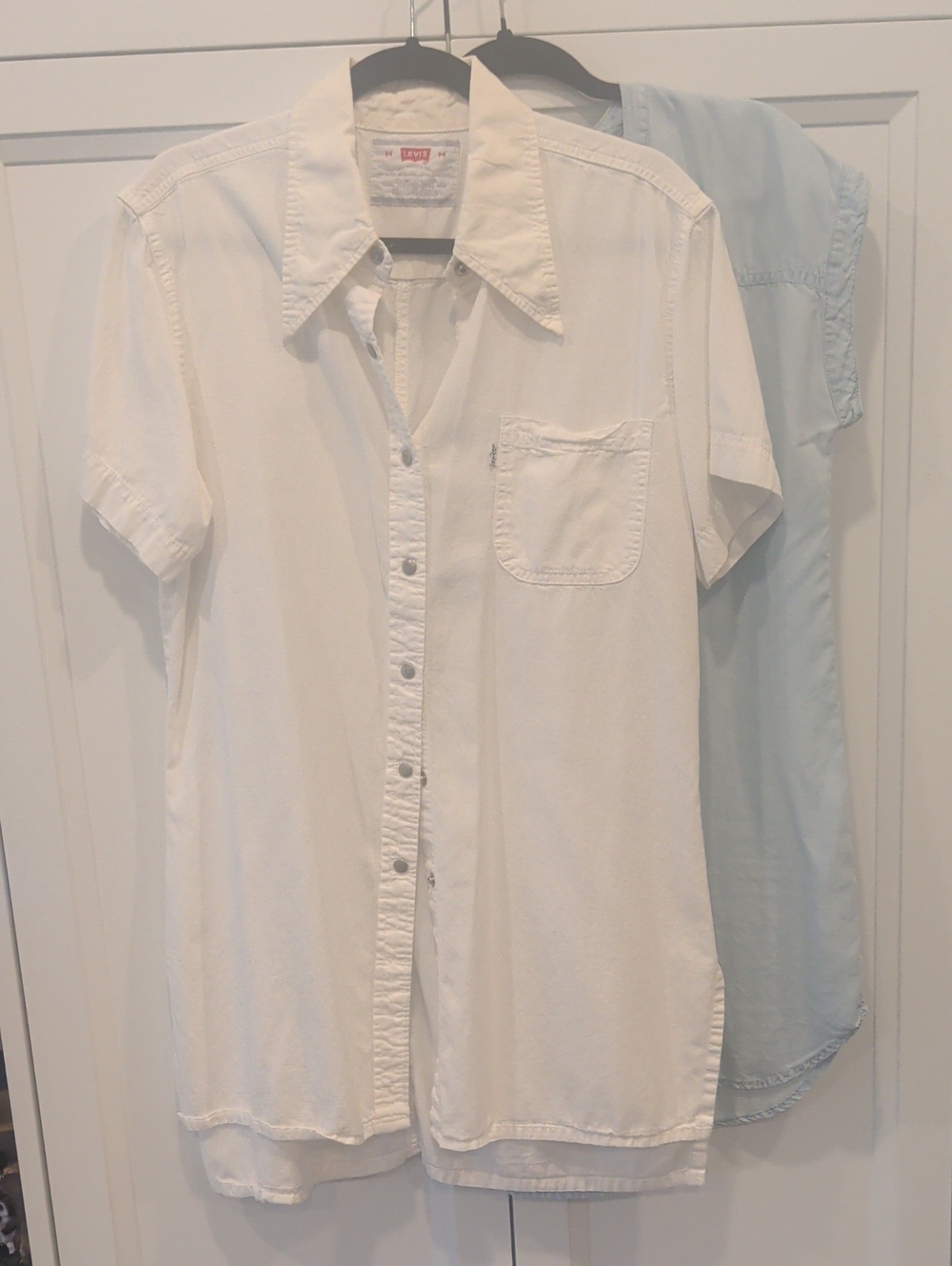 Levi's Ladie’s Short-Sleeve Button-Down Shirt in White
